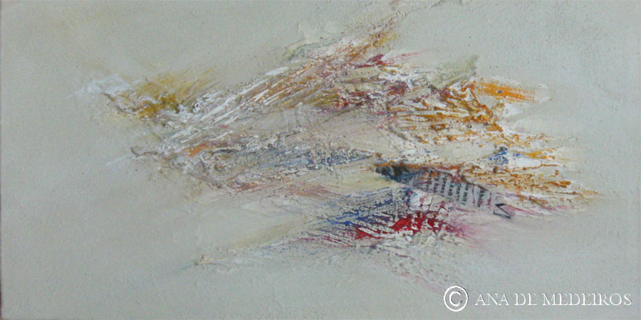 "Soleil d'hiver" (Winter sun)
2007 La chambre des couleurs - Premiers Pas
Acrylic on canvas, 25x50x5
Copyright © 2010 Ana de Medeiros